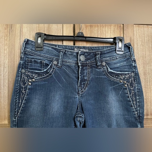 Silver SUKI Boot Cut Jeans. - Picture 6 of 10